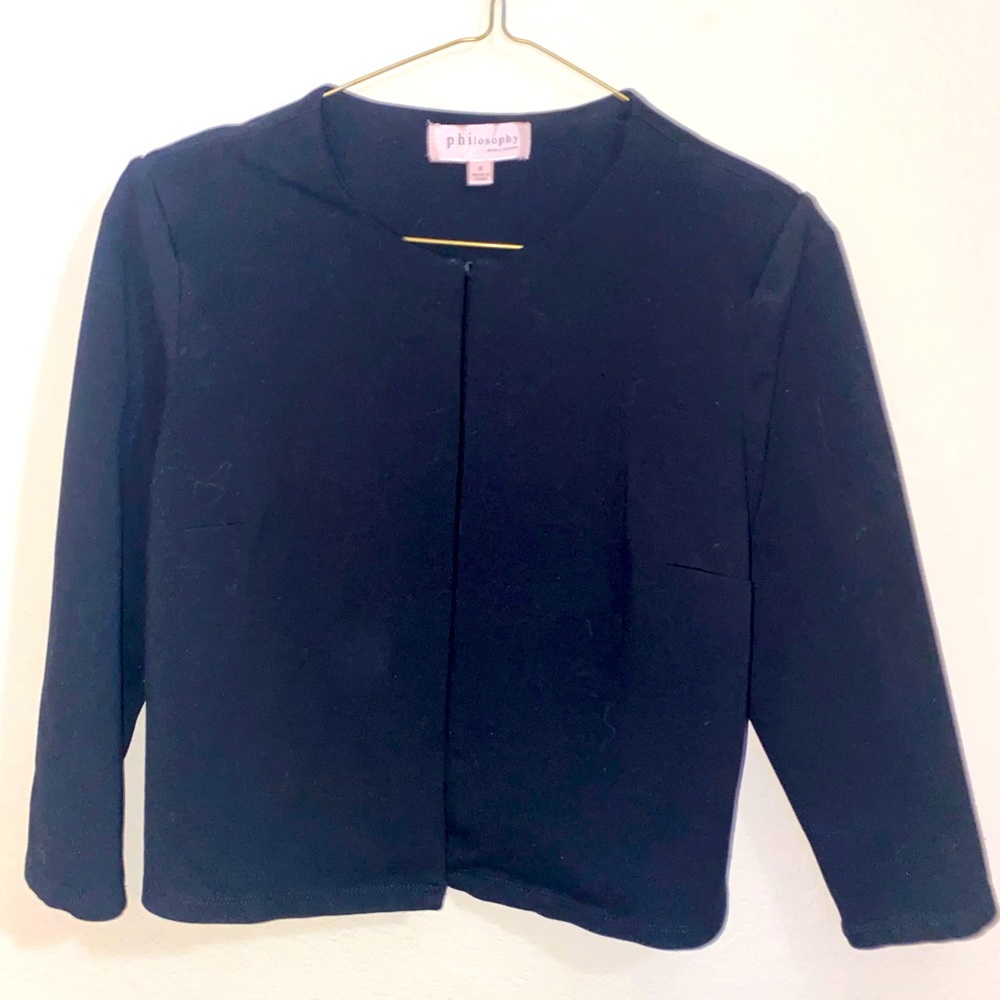 PHILOSOPHY - Black Cardigan Size Small